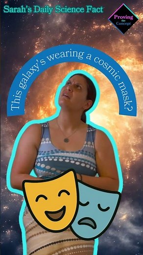 This galaxy looks like it's wearing a cosmic mask?