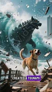 Giant Puppy Eats the Whole City! 🐶😂 #aianimals #facts #smalltogiant