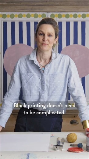 2.5K views · 39 reactions | Block printing doesn’t need to be complex. In this free lesson, printmaker Molly Mahon (@mollymahonblockprinting) demonstrates how to print simple yet gorgeous patterns with an everyday potato 凜⁠ ⁠ #createacademy #createacademyofficial #blockprinting #blockprint #handprintedfabric #blockprintingwithpotato #thejoyofmaking #makewithcreate | Create Academy | Facebook