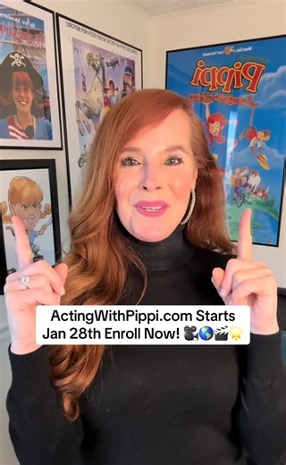 ActingWithPippi.com starts Wednesday January 28th! Limited Enrollment! Enroll Now! Link in bio 🎥🌎🎬🌟 #TamiErin #pippilongstocking #movies #acting #commercials