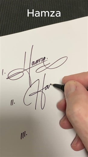 How to write the letter“H"#signature calligraphylettering#hamza#viral#art#signatureideas