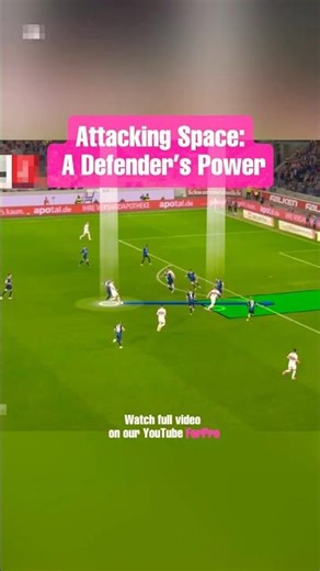 Attacking Space: A Defender’s Hidden Power 🧠⚽ #football #soccer