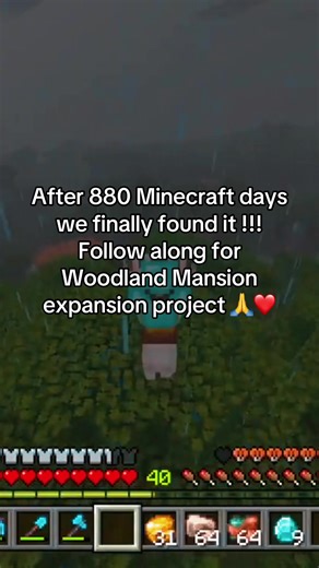 We finally found the Woodland Mansion 😳🏰 After hours of exploring… it was REAL. Illagers weren’t ready. Loot was worth it. And yes… we survived 😈 Follow for more Minecraft adventures 🌍🔥 #Minecraft #WoodlandMansion #SurvivalMinecraft #gaming