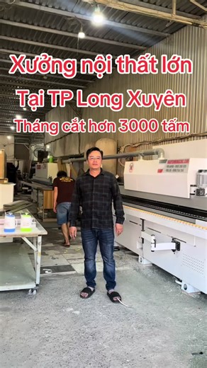 Setup máy cho xưởng nội thất lớn tại Tp Long Xuyên.
