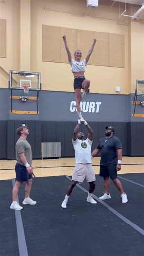 WE ARE BACK! #college #cheerleading #stunt #coedstunting #collegeathletics