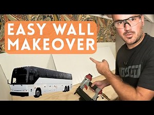 How to: Wall Paneling Project on our DIY Prevost Motorhome RV