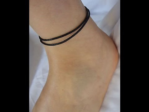 DIY Adjustable Anklet, Ankle Bracelet, Surf