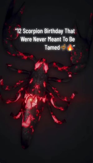 12 Scorpion Birthdays That Were Never Meant To Be Tamed