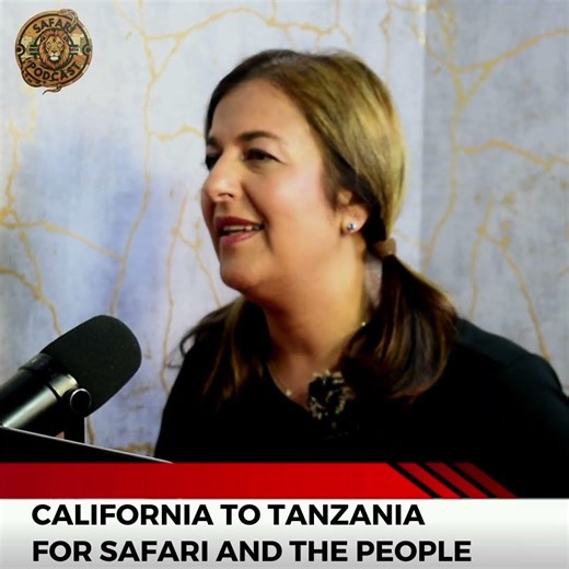Mona from United States, she often travels to Tanzania despite the 22-hour flight. Safari Podcast.