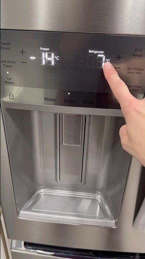 How to: switch temperature display from Fahrenheit to Celsius on Frigidaire Gallery Fridge #howto