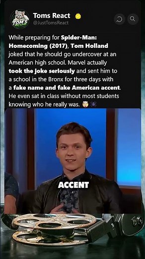 Marvel Actually Sent Tom Holland Undercover to an American School... 🤯