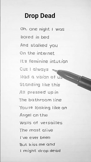 Olivia Rodrigo - Drop Dead (Lyrics)
