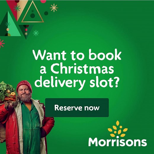 252K views · 306 reactions | Christmas home delivery slots available at morrisons.com | Morrisons | Facebook