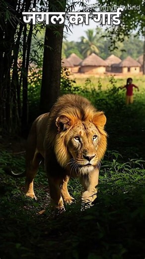 Forest Guard vs Lion 🦁 | Saved the Children, Became the Hero | #shorts