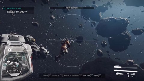 Go out of your ship to the space