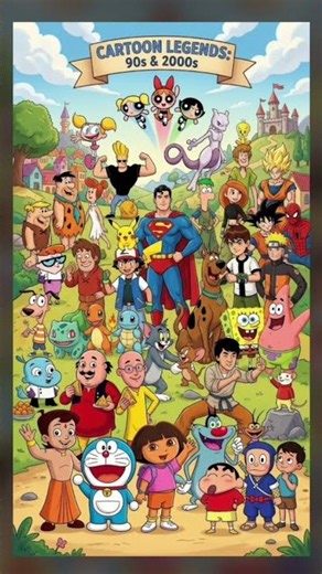 90s to 2K Cartoons Throwback! 📺Relive the magic of your favorite childhood shows. ✨#Cartoons #❤️‍🩹#