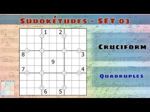 Sudokétudes : Set 03 - Cruciform