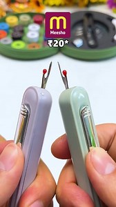 Comment for link 😍🔗 needle threader #needlethreader #sewinghacks #tailoringtools #handsewing #homeutility | HomeyFinds