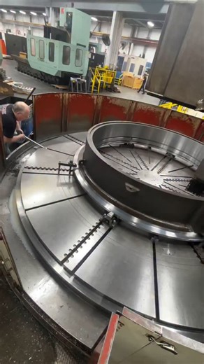 493K views · 5.8K reactions | Massive. Precise. Powerful.  This is the beast — the Heavy-Duty VTL Machine! From railway wheels to turbine casings, it handles it all with unmatched stability and torque. ⚙️ Vertical setup = gravity’s best use in machining.  #VTL #CNCmachines #HeavyMachinery #EngineeringIndia #ManufacturingPower #MechanicalEngineering #MachineTools #RVMCAD | RVM CAD | Facebook