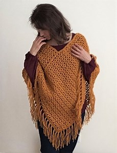 Pumpkin Spice Fall Poncho - Crazy Cool Crochet