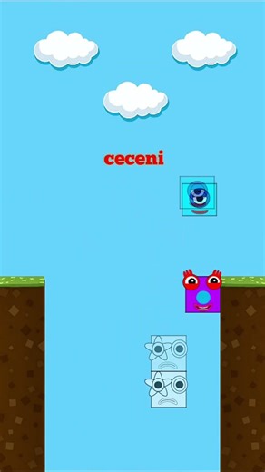 numberblock-challenge crossing the rainbow bridge #short#animation#numberblocks#funny