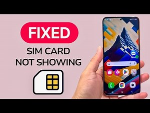 How To Fix SIM Card Not Showing In Mobile