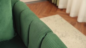 Furniliving Comfy Accent Chairs Modern Chairs for Bedroom with Pillow Lounge Chair Reading Chair with Metal Frame Upholstered Accent Chairs for Living Room Side Chair, Soft Cushion, Corduroy, Grey