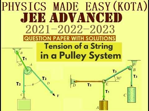 Imp for jee advance-2026; jee advance-2021-2022-2023 solved paper-1 & 2; pulley and string problems;