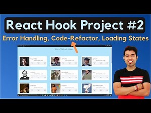 🔴 #2: React Github User Project Code-Refactor and Adding Error Handling, Loading Functionality