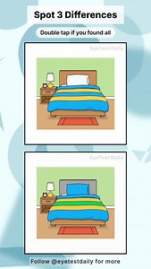 Replay Worthy Second look reveals more. . . . #visualtest #reels #findthedifference #spotthedifference #puzzle | EyeTest Daily