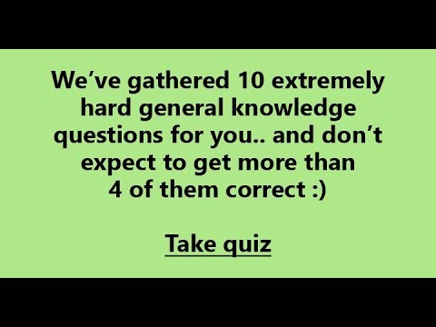 General Trivia Quiz