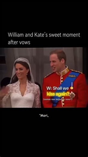 Intriguing Clips on Instagram: "When Prince William and Princess Catherine (Kate Middleton) got married, they exchanged vows during the royal wedding ceremony, promising to love and support each other. After the ceremony, they stepped out onto the balcony of Buckingham Palace, where they shared their first public kiss as husband and wife. This moment, often called the "royal wedding kiss," was simple yet deeply meaningful. It symbolized the beginning of their new life together and was watched an