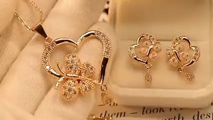 2.7K views · 1.2K reactions | Price : 1350/= free delivery 18k coated heart butterfly necklace ❤ Free box packing / 2 year color warranty #love #gifts #necklace #sale #shopping | Meerzah.pk | Facebook