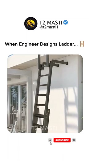 When Engineers Design a Ladder 😳🪜 | Genius Simplicity at Its Best