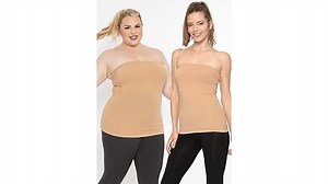 Watch Women's and Plus Strapless Long Tube Top on Amazon Live
