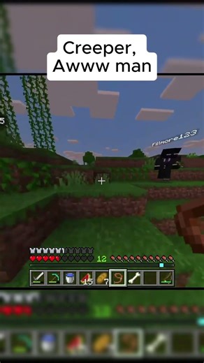 Creeper, awwwww man | Minecraft