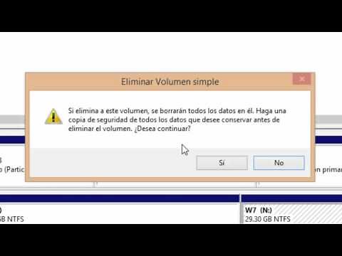 Cómo ELIMINAR un Sistema Operativo, de una PARTICIÓN en Windows 7 / 8 /8.1 / 10.