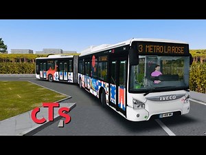 OMSI 2 - Iveco Urbanway 18 GNV Cursor 9 de Strasbourg - Ligne 3 - Marseille