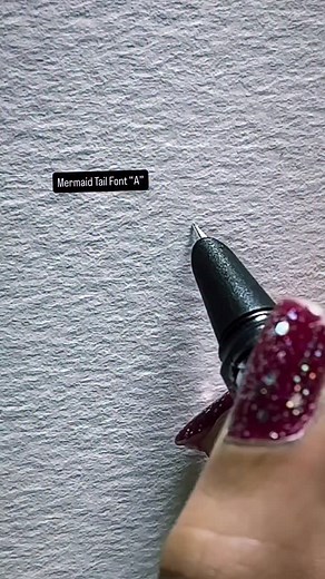 20K views · 1.7K reactions | Mermaid Tail Font “A”. . . . . . . . . ....