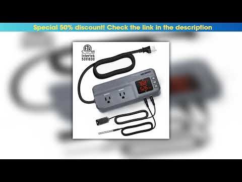 Get Inkbird 12 Period Time 1800W Combination Temperature Humidity Controller ITC-608T Digital Pre-w