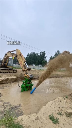 This sludge pump features a high-lift, high-efficiency design, effectively🫨