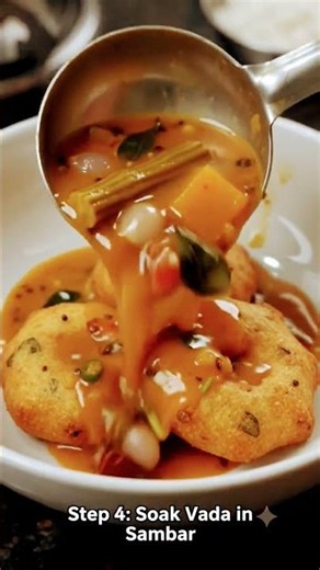 Authentic Sambar Vada Recipe | No Talking, No Music (ASMR Cooking)