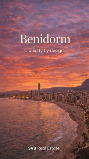 SVB Real Estate | Costa Blanca | Benidorm works because it’s designed to move. 🔁 High density 🏙️, strong infrastructure 🚆, and activity all year long: not just in summer.... | Instagram