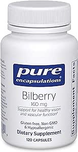 Pure Encapsulations Bilberry 160 mg | Supplement to Support Strength and Function of Visual and Vascular Systems* | 120 Capsules