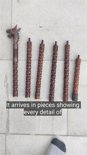 Handcrafted Walking Stick Cane | Antique Style Detachable Wooden Cane