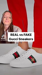 Authentication/Legit Check | LegitGrails on Instagram: "Real vs Fake Gucci sneakers Comment if you see the difference! Visit LegitGrails Academy to learn how to spot fake Gucci products in our 5-Step authentication course! #guccisneakers #guccishoes #guccigang #realvsfakegucci #realorfake #fakegucci"