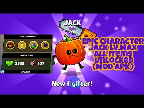 Food Gang-Epic Character Jack Unlocked Max lv.20 all items unlocked Mod APK