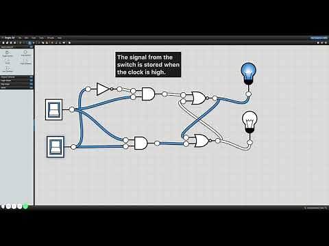 D-Latch Logic Circuit Simulator World's easiest to understand electronic circuit logic.ly demo