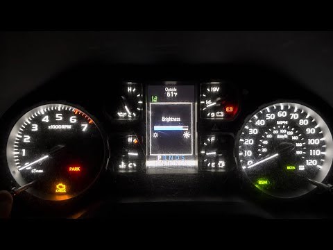 How to Adjust Dashboard Lights, Toyota Tundra & Toyota Sequoia