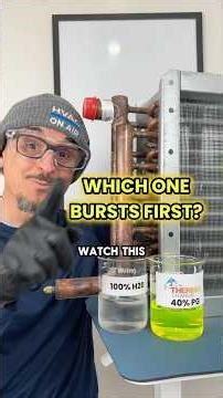 Water vs Glycol Freeze Test (Coil Burst!)